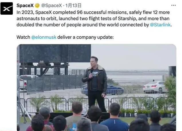 马斯克：SpaceX 今年将进行 144 次发射，希望八年后登陆火星
